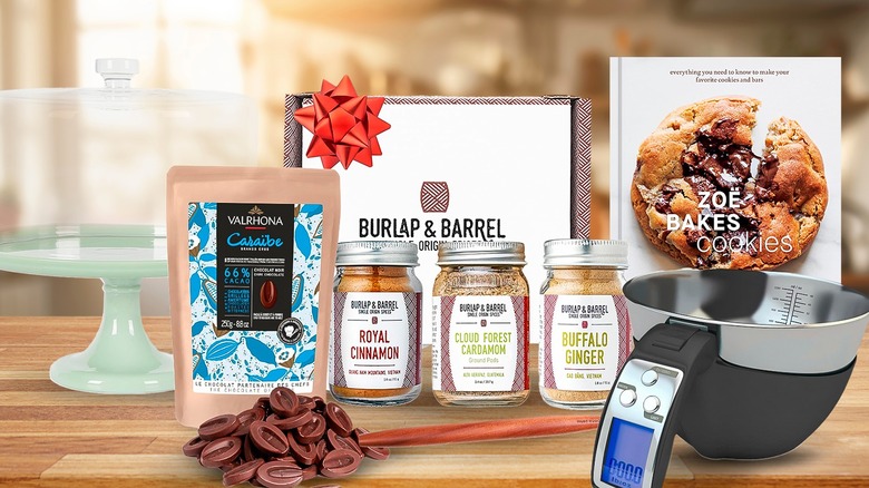 Baking gifts on shelf