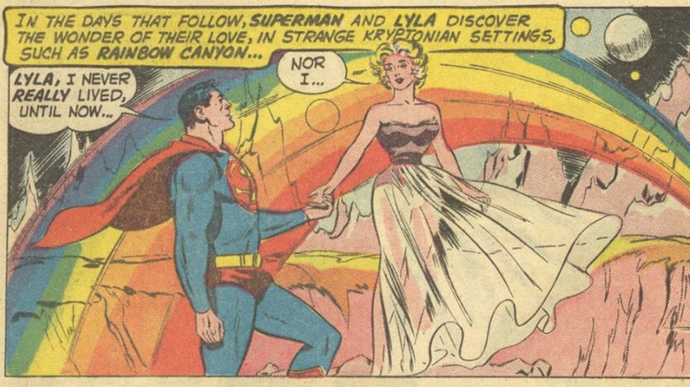 Superman and Lerrol hold hands